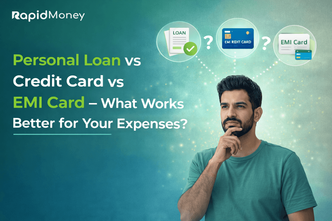Personal Loan vs Credit Card vs EMI Card – What Works Better for Your Expenses?