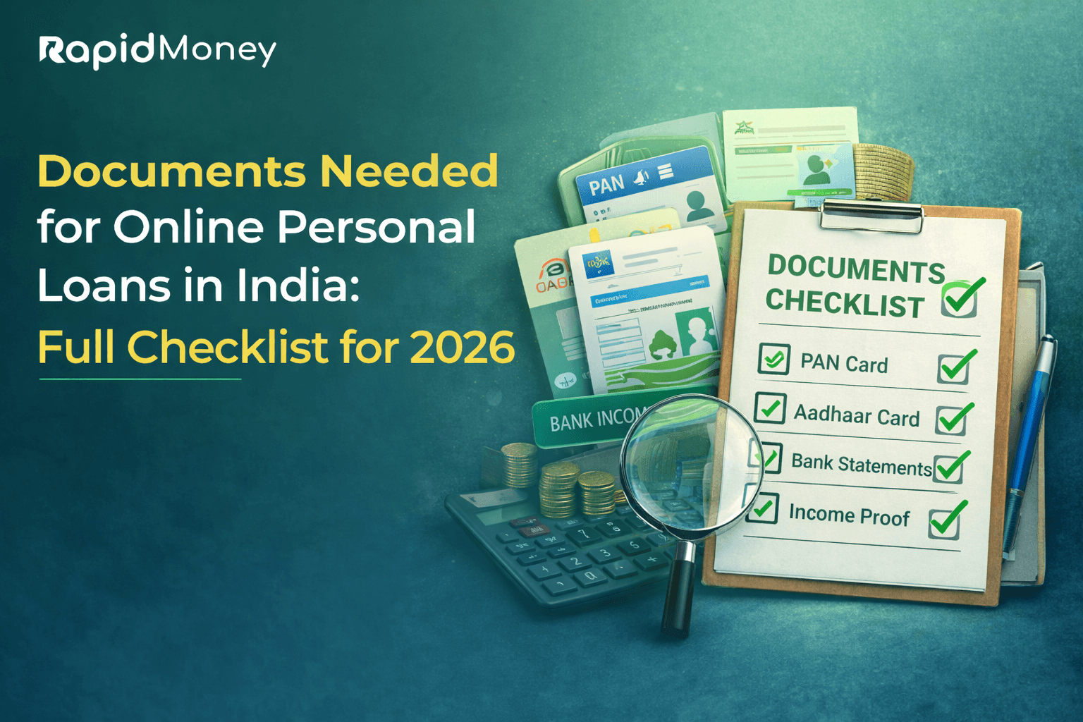Documents Needed for Online Personal Loans in India: Full Checklist for 2026